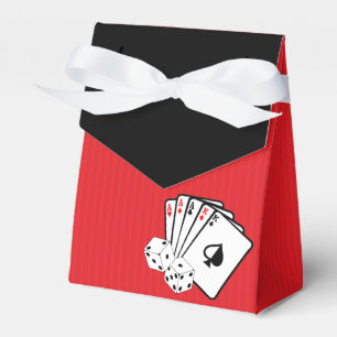 Red Casino Poker Gastgeschenk Box Geschenkschachtel