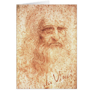 Red Chalk Leonardo da Vinci Selbstporträt