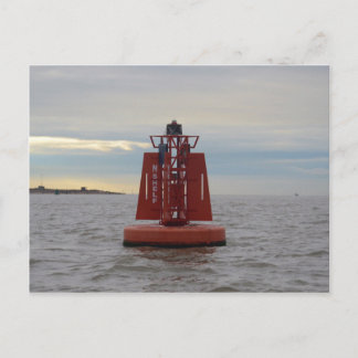 Red Channel Buoy Postkarte