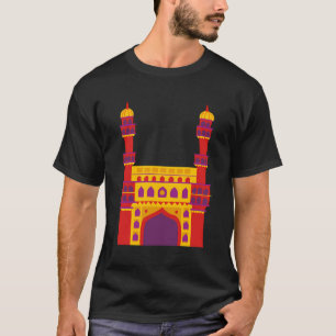 Red Charminar Hyderabad Telangana 1591 Monument Hi T-Shirt
