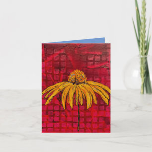Red Checked conefeld Note Card