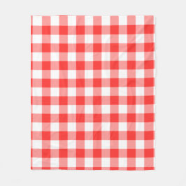 Red Checkered Square Seamless Pattern  Fleecedecke