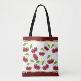 Red Cherries Pattern Tasche