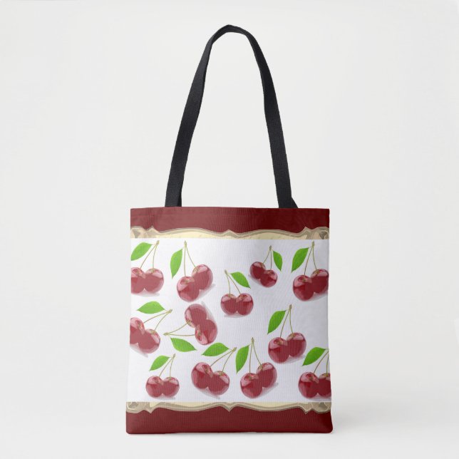 Red Cherries Pattern Tasche (Vorderseite)