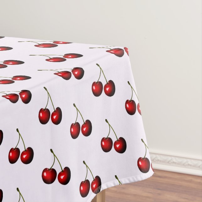 Red Cherries Tableclout - Farbe auswählen Tischdecke (Beispiel)