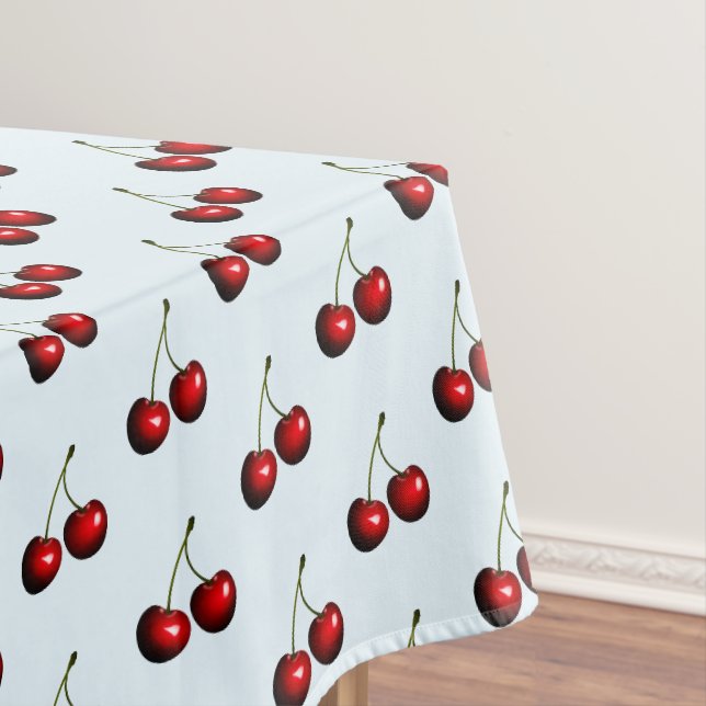Red Cherries Tableclout - Farbe auswählen Tischdecke (Beispiel)