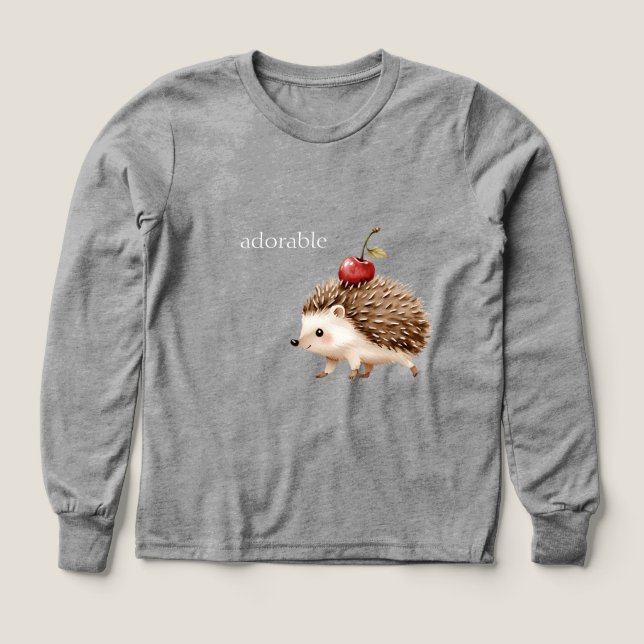 Red Cherry Adorable Hedgehog (Motif recto)