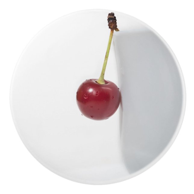 Red Cherry Berry Keramikknauf (Vorderseite)
