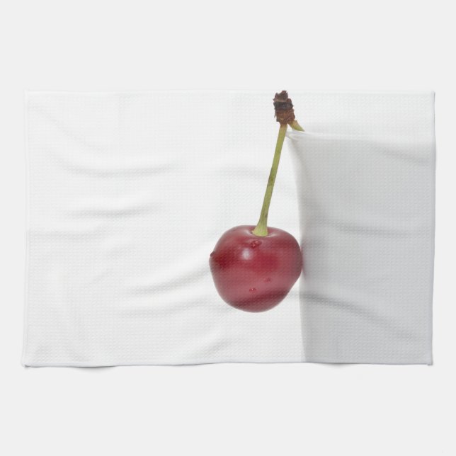 Red Cherry Berry Küchentuch (Horizontal)
