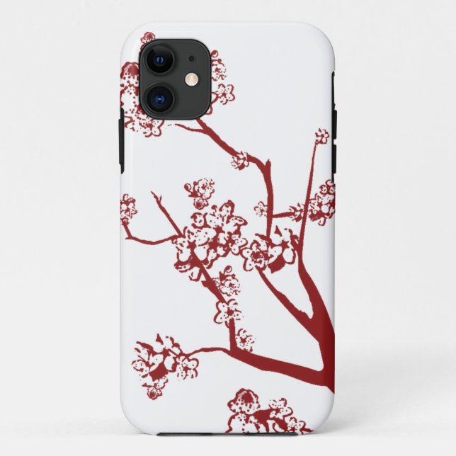Red Cherry Blossom iPhone 5 Coque (Dos)