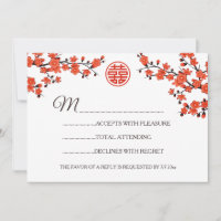Red Cherry Blossom UAWG Chinese Wedding