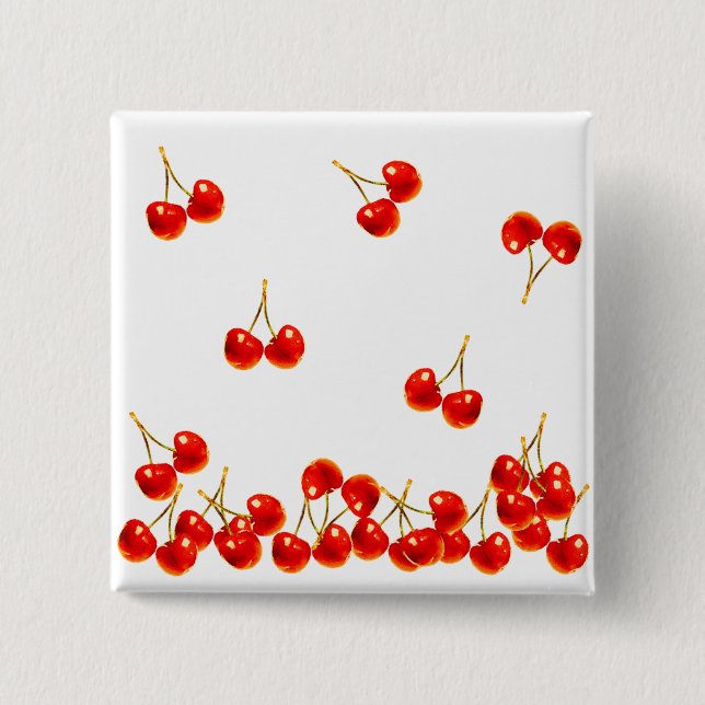 Red Cherry fällt ab Button (Vorderseite)