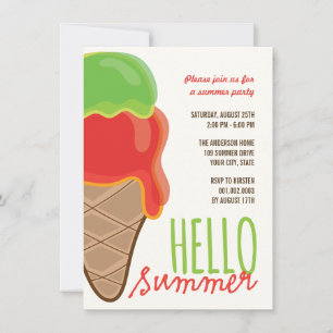 Red Cherry Limon Fusion Ice Cream Sommersemester P Einladung