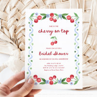 Red Cherry oben | Whimsisches Retro-Brautparty