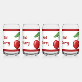 Red Cherry Personalisiert Dosenglas