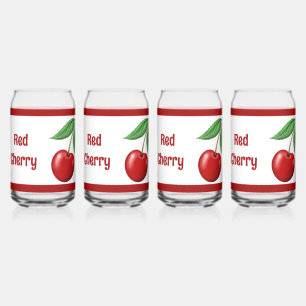 Red Cherry Personalisiert Dosenglas