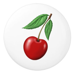 Red Cherry Retro Style Fruchtdesign Keramikknauf