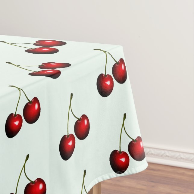 Red Cherry Tablecloth - Farbe auswählen Tischdecke (Beispiel)
