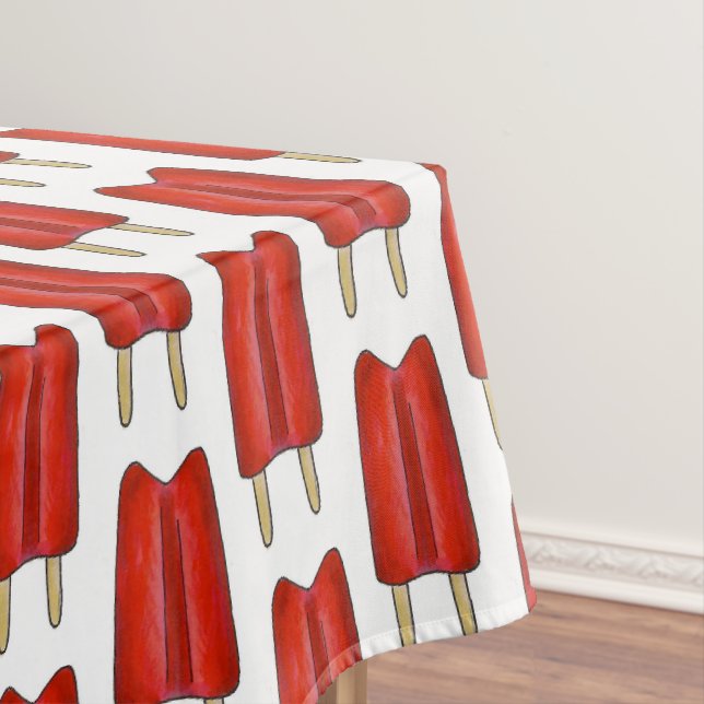 Red Cherry Twin Pop Popsily Ice Lolly Summer Food Tischdecke (Beispiel)