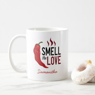 Red Chile Smell the Love Kaffeetasse