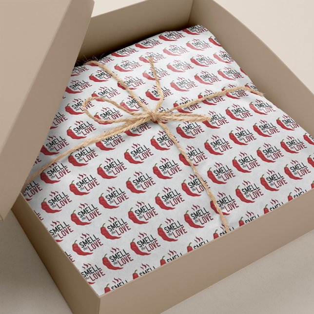 Red Chile Smell the Love Seidenpapier (Von Creator hochgeladen)