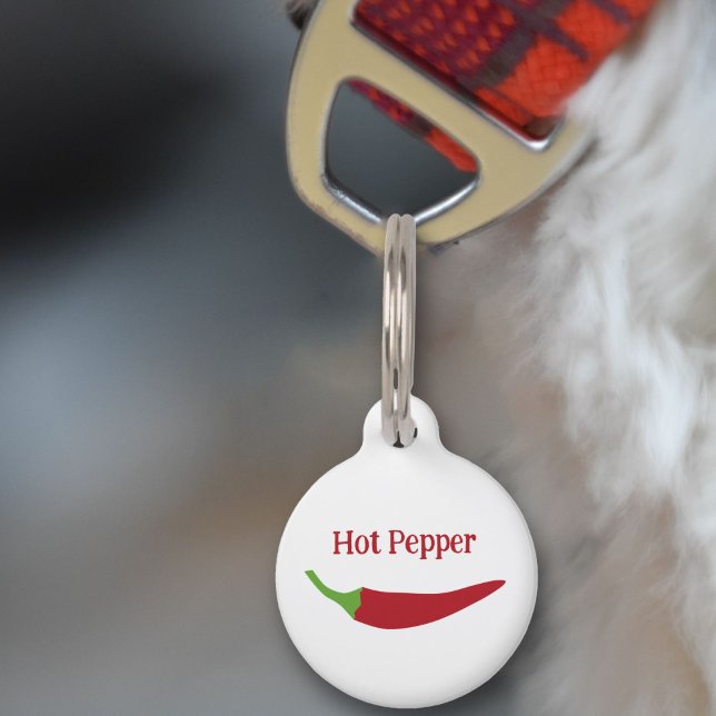 Red Chili Pepper Pet Tag Haustiermarke (Red Chili Pepper Pet Tag)