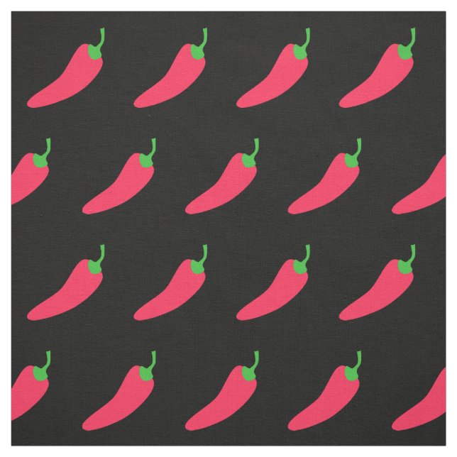 Red Chili Pepper Polka Dot Stoff (Muster)