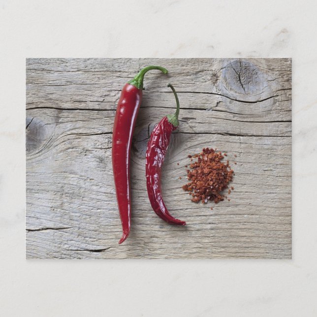 Red Chili Pepper Postkarte (Vorderseite)