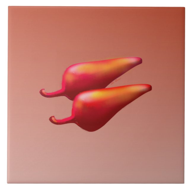 Red Chili Peppers gros carreaux (Devant)