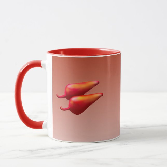 Red Chili Peppers rouge combo mug (Gauche)