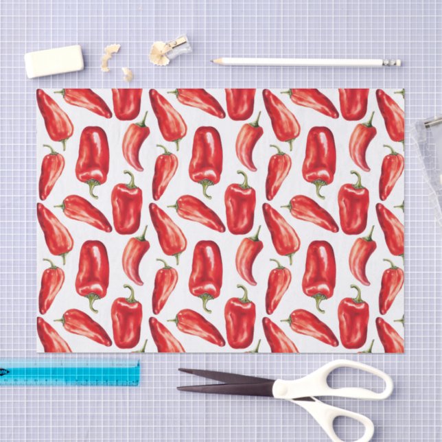 Red Chili Peppers Seidenpapier (Handwerk)