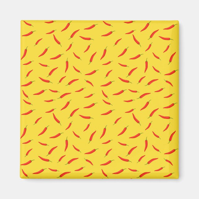 Red Chilies Pattern Magnet (Vorne)