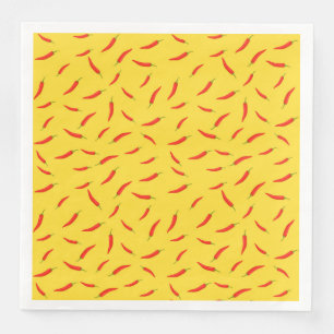 Red Chilies Pattern Serviette