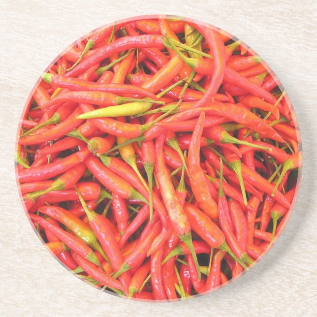 Red Chilis Getränkeuntersetzer (Vorne)