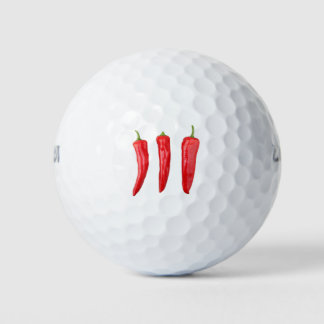 Red chilli peppers golfball