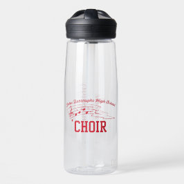 Red Choir Logo and Fancy Name w Phone Trinkflasche