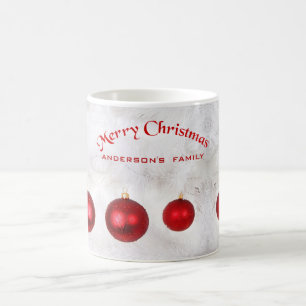 Red Christmas Balls Kaffeetasse