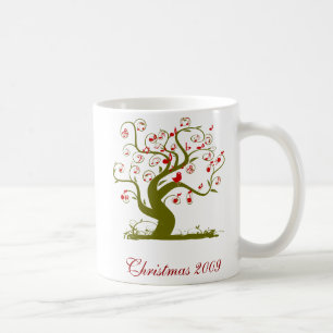 Red Christmas Bird-Tasse Kaffeetasse