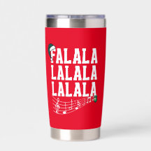 Red Christmas Carrol Themed Insulbler Tumbler