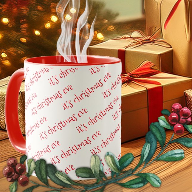 Red Christmas Eve Tasse (Von Creator hochgeladen)