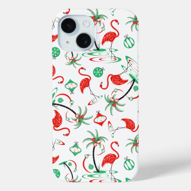 Red Christmas Flamingo Multi iPhone Case-Mate iPhone Hülle (Rückseite)
