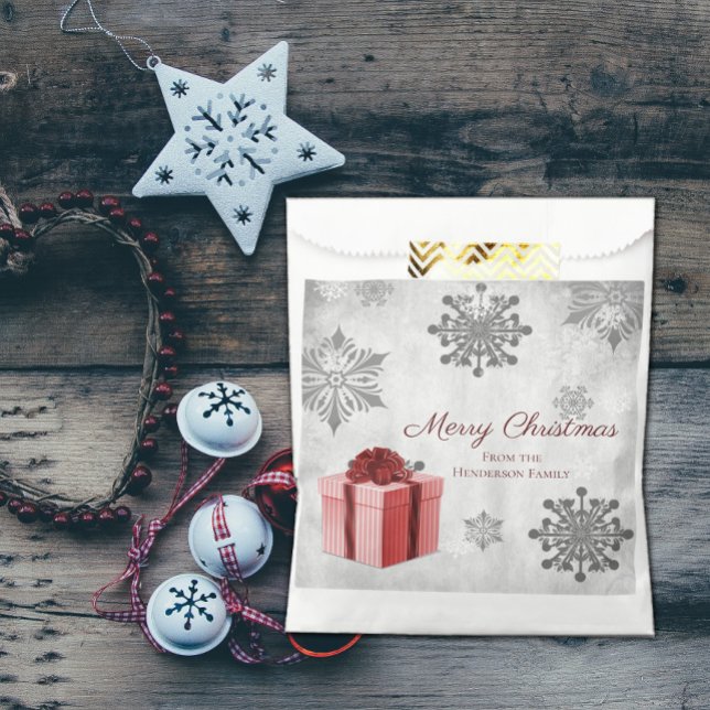 Red Christmas Gift Favor Bag Geschenktütchen (Red Christmas Gift Favor Bag)