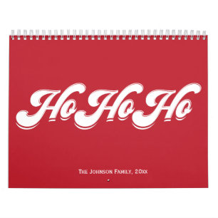 Red Christmas Ho Ho Ho Ho Kalender