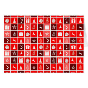 Red Christmas Holiday Cute Tree Reinder