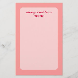 Red Christmas Holly Verlasse Briefpapier