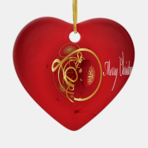 Red Christmas Jingle Bells haben einen gesegneten Keramikornament