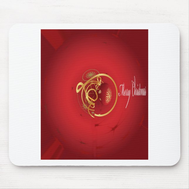 Red Christmas Jingle Bells haben einen gesegneten  Mousepad (Vorne)