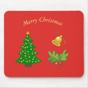 Red Christmas Mouse Pad Mousepad