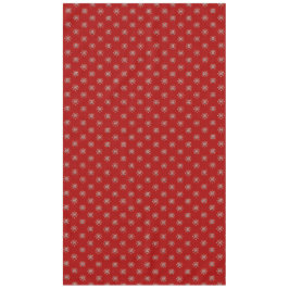 Red Christmas Nordic Folk Snowflake Muster Tischdecke