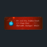 Red Christmas Return Address Label<br><div class="desc">Red Christmas Return Address Label</div>